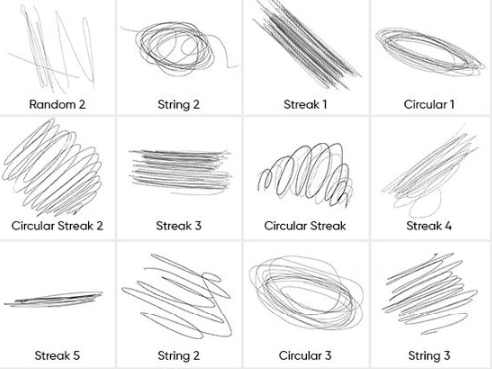 Lead Pencil Strokes Brush Pack