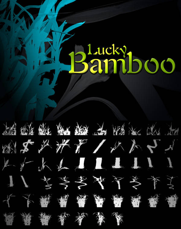 Lucky Bamboo Photoshop Brushes