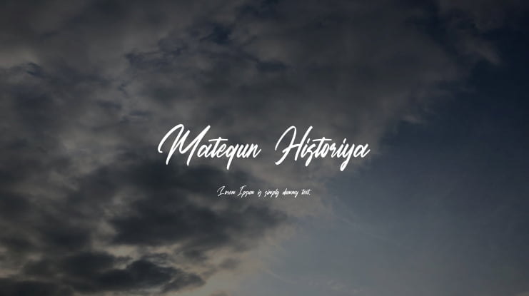 Matequn Historiya Font