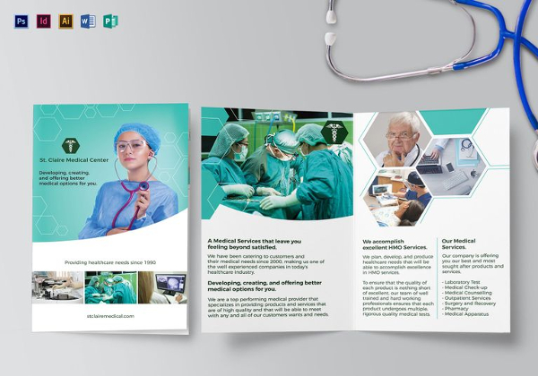 Medical Bi-Fold Brochure Template