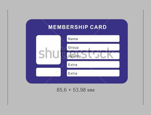 membership card design template free download