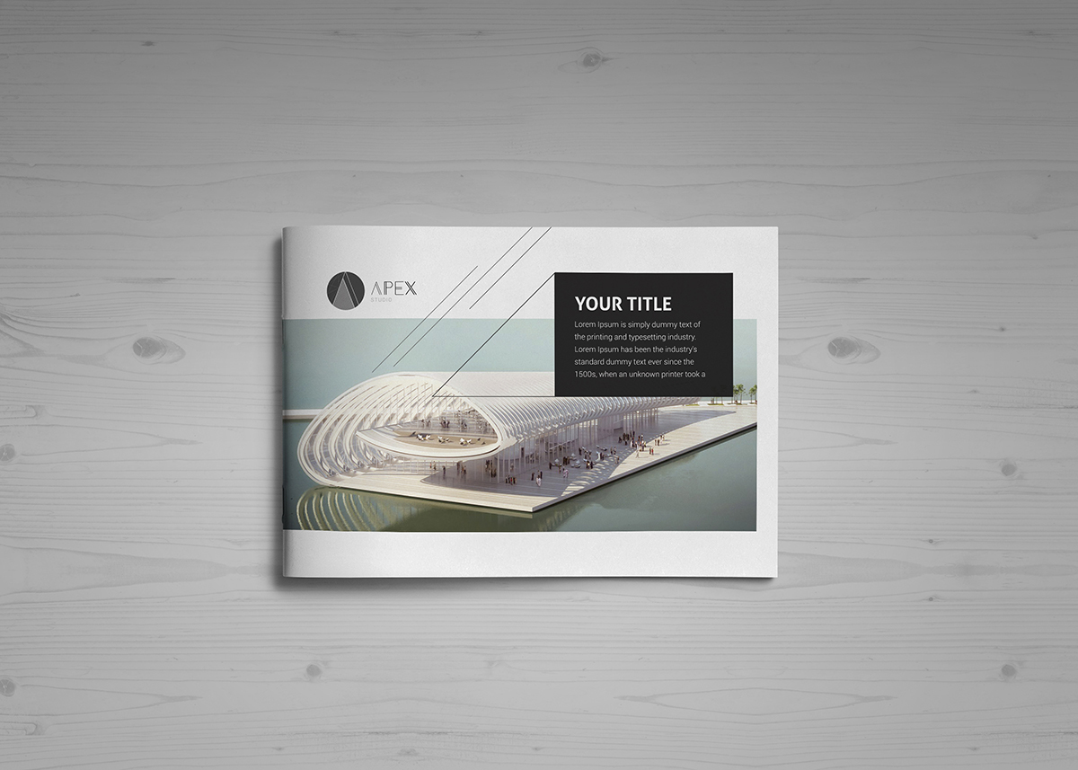 Minimal Modern Black & White Architecture Brochure