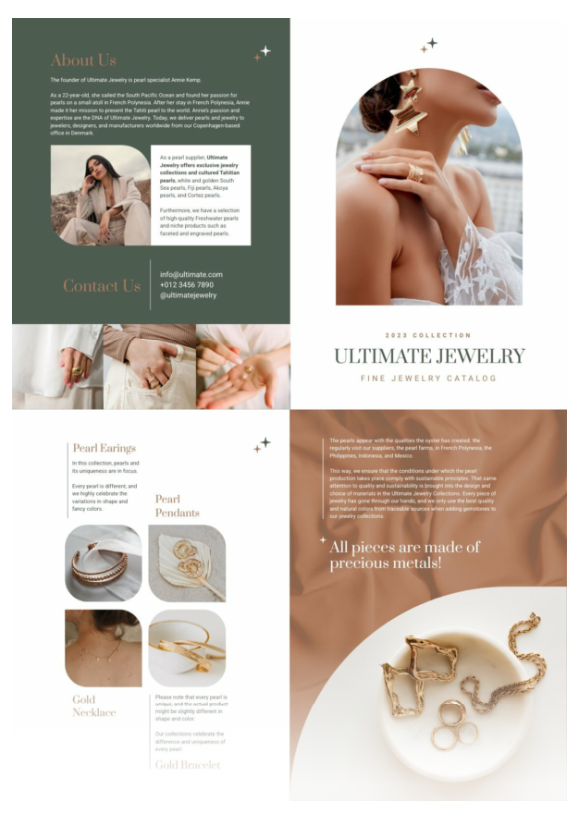 Minimalist Jewelry Bifold Brochure