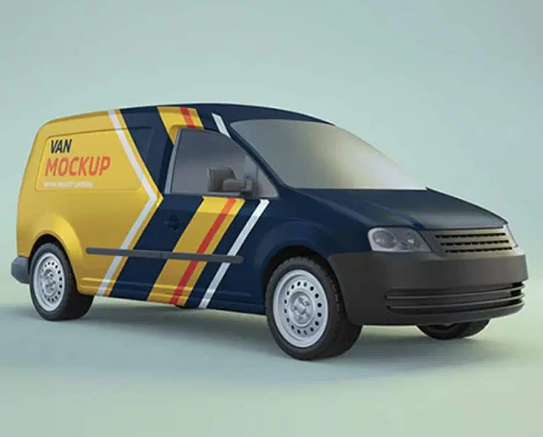 Minivan PSD Mockup For Free