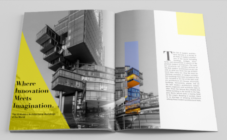 Modern Architecture Magazine Spread