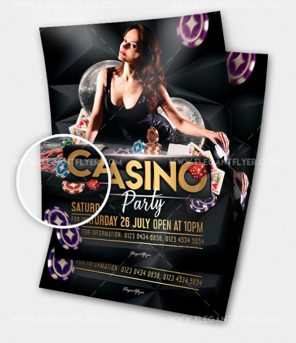 Modern Party Casino Flyer