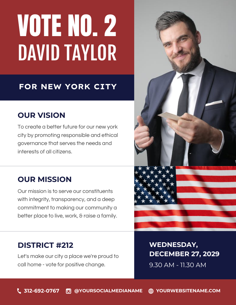 Modern Political Flyer Template