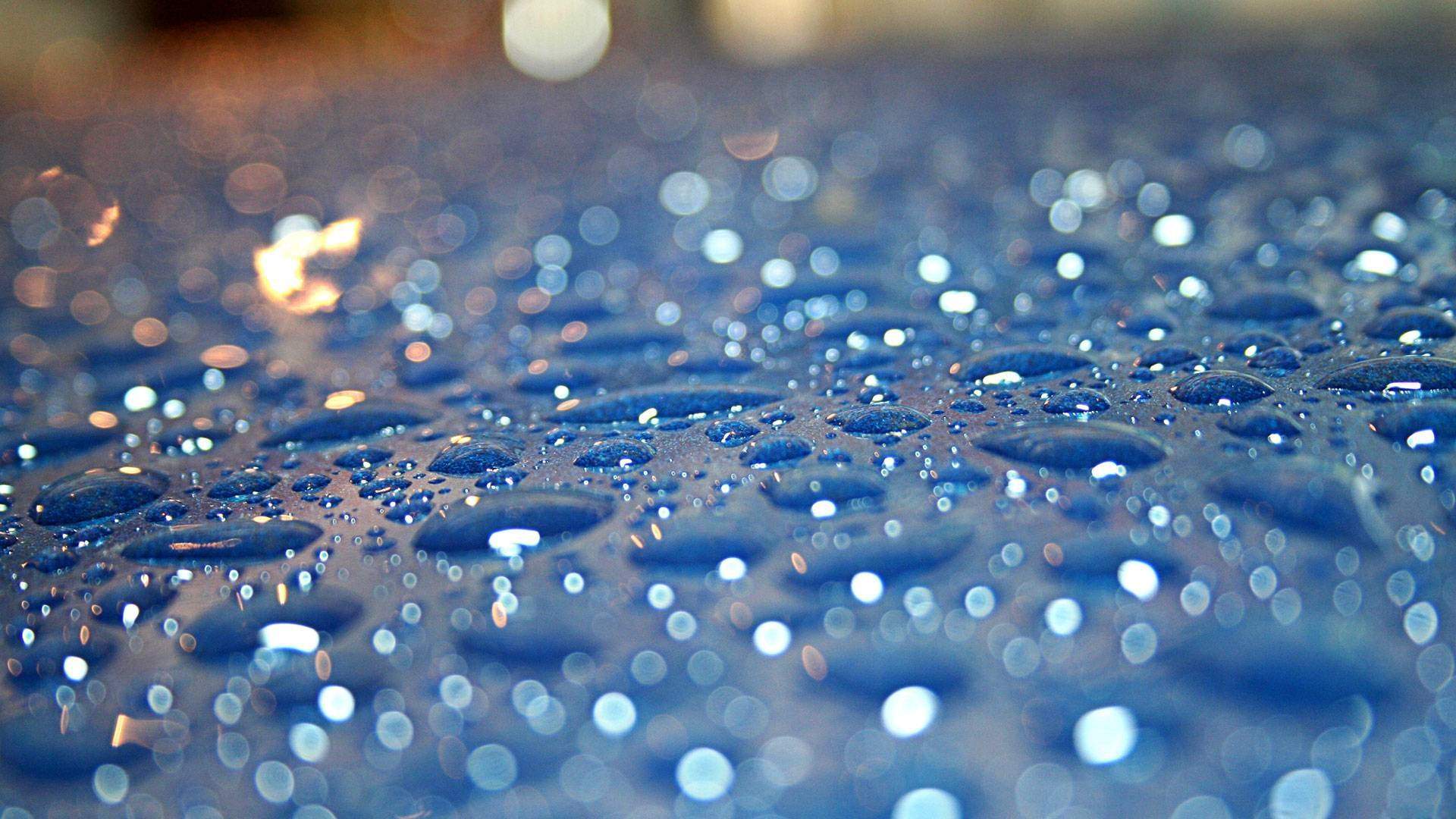 Monsoon Season Blue Rainy HD Wallpaper