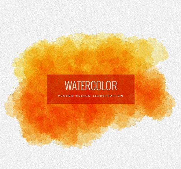 Orange Watercolor Background for Graphic artwork