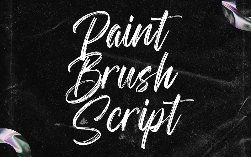 Paint Brush Script Font