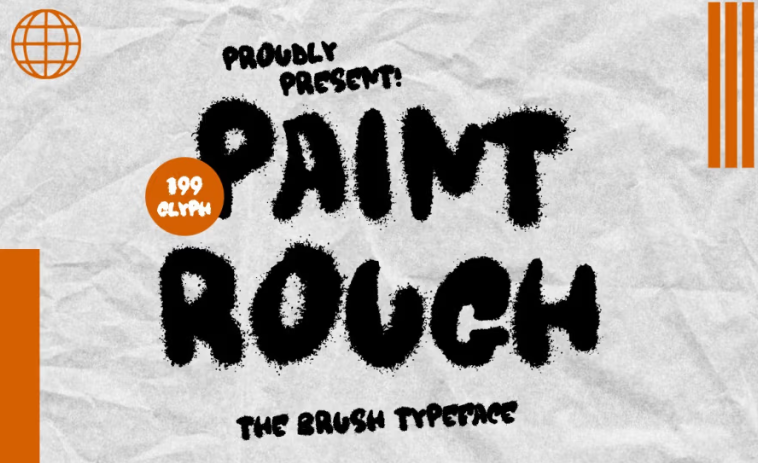 Paint Rough Font