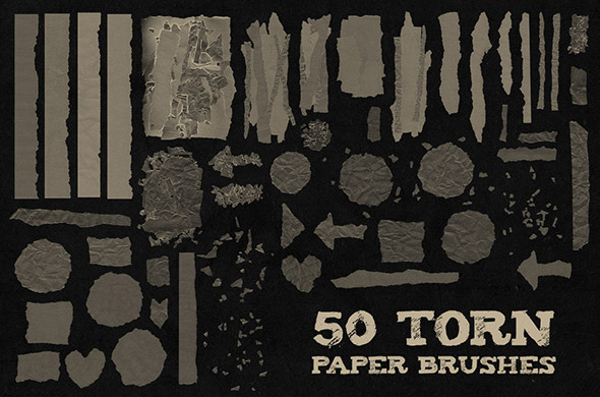 torn paper brush photoshop free download