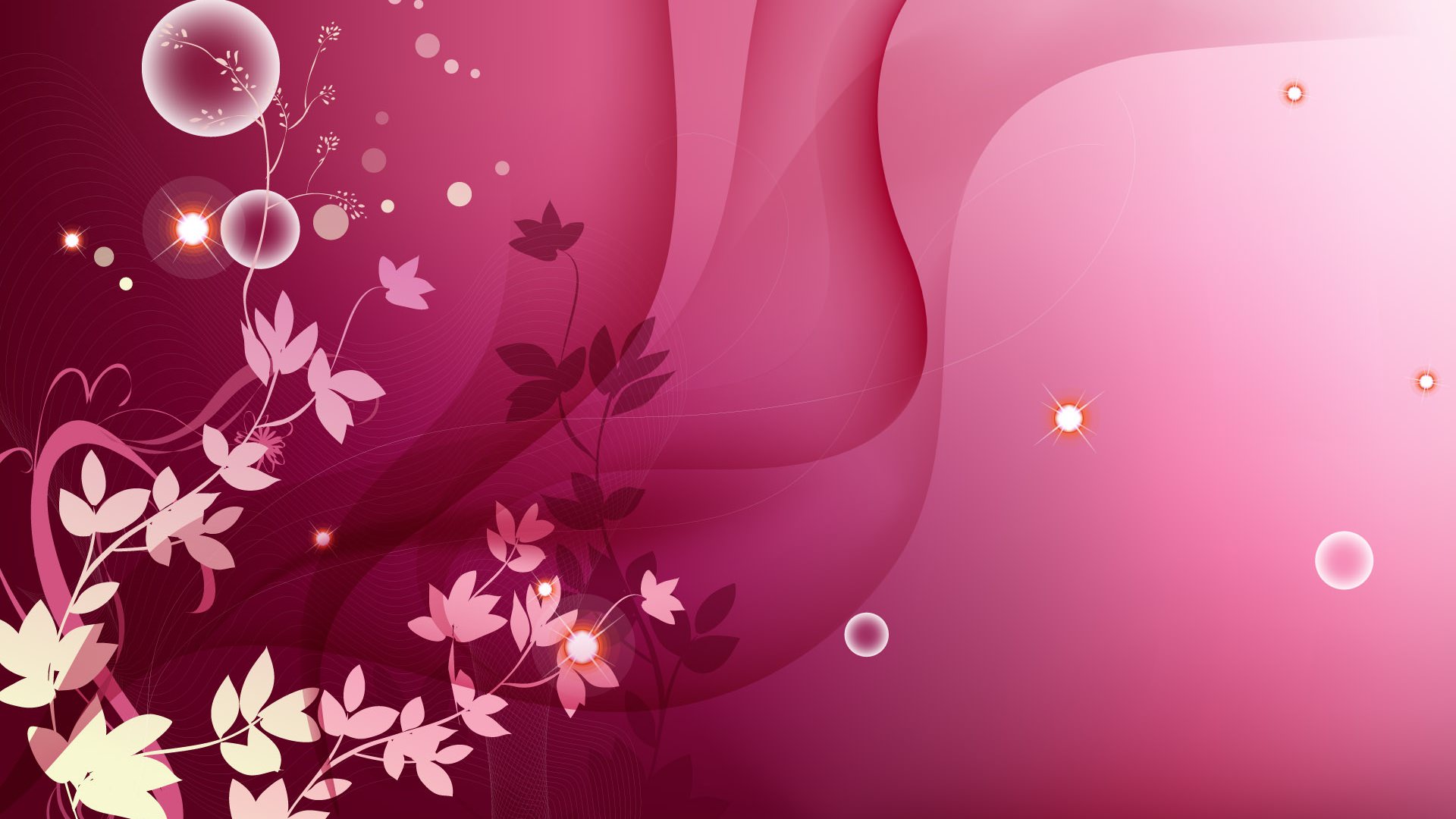 Pink Floral Desktop Background