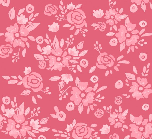 Pink Watercolor Floral background