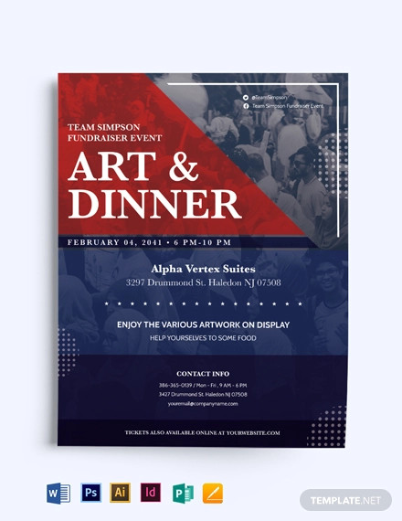 political fundraiser flyer template