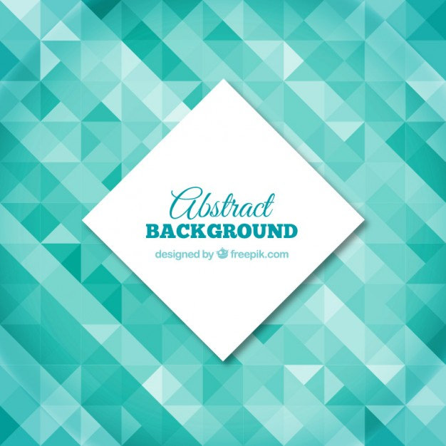 Polygonal Background in Turquoise Tones