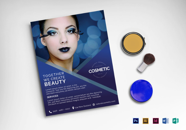 printable cosmetic flyer template