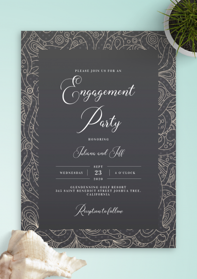 Printable Engagement Invitation