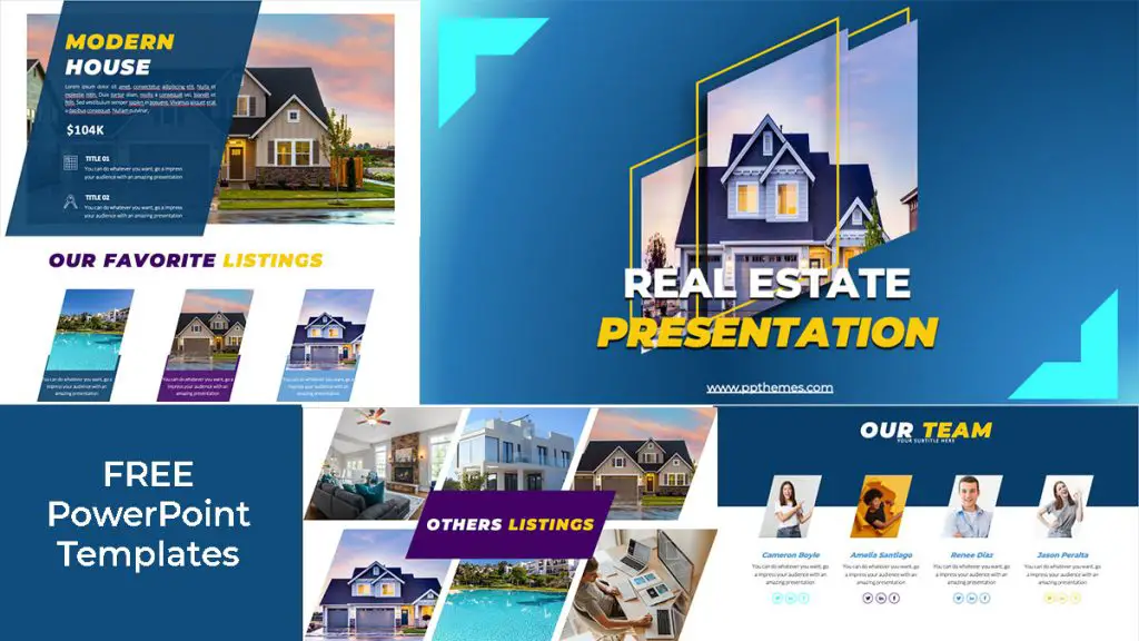 Professional Real Estate Presentation Free PPT