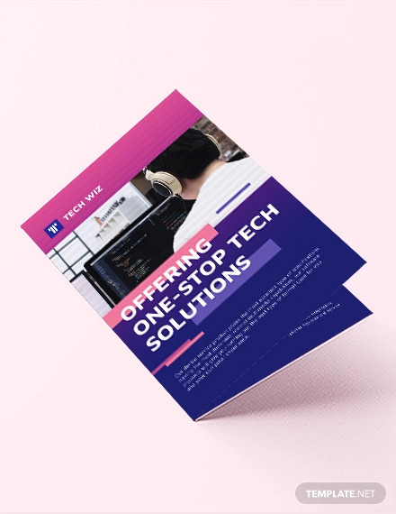 professional services bi fold brochure template