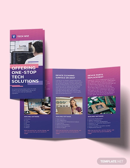 professional services tri fold brochure template
