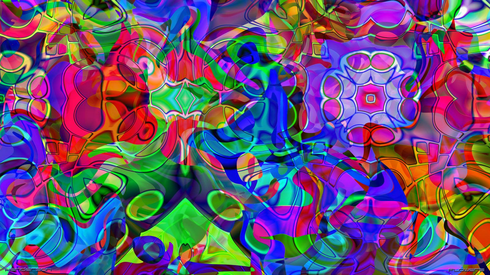 Psychedelic Curves Background