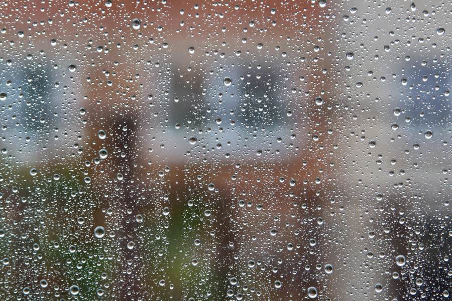 Raindrop Pane Glass Texture