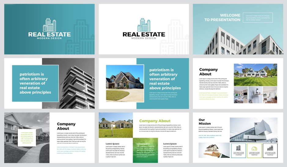  Real Estate Business Plan PowerPoint Template