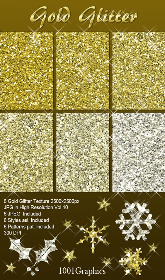 Realistic Glitter Textures