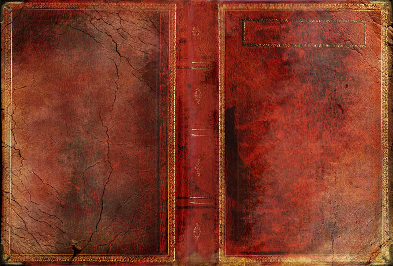 Red Grunge Book Texture