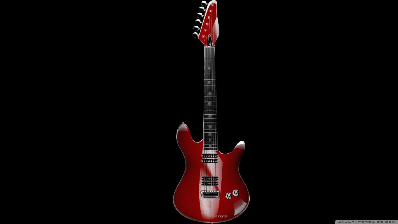 Red Guitar Wallpaper For You