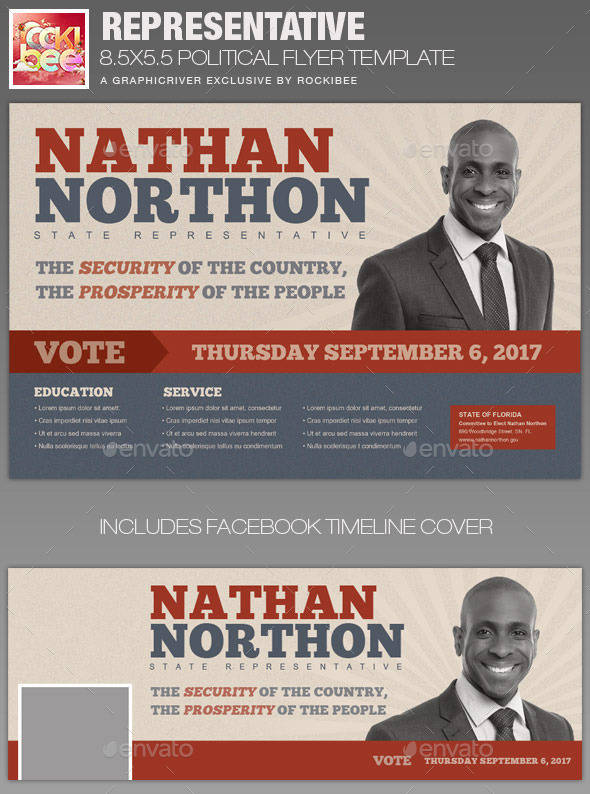 Representative Political Flyer Template