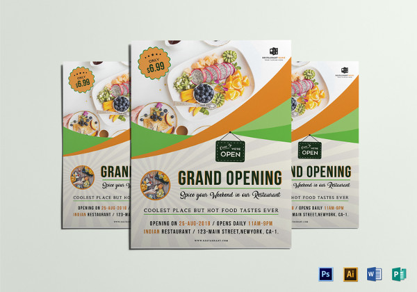 Free 30 Excellent Restaurant Flyer Designs In Psd Ai Indesign Ms Word Pages Publisher
