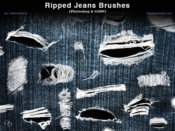 Ripped Torn Brushes