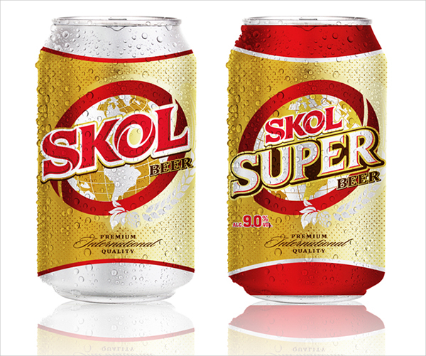SKOL Beer Can Packaging Design