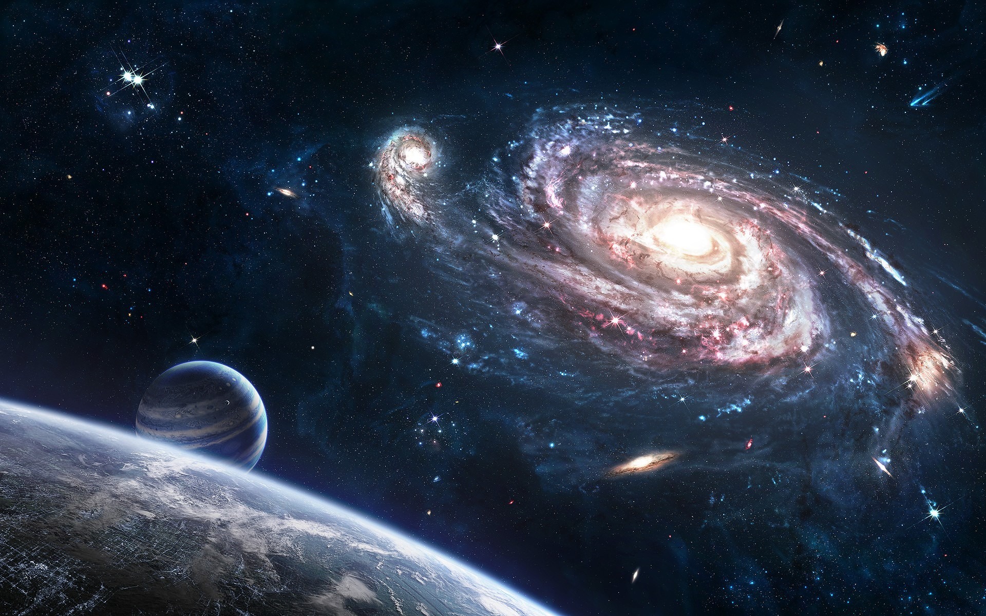 Sci Fi Galaxy Background