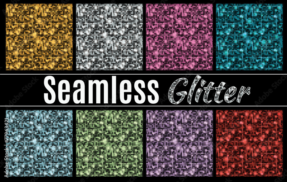 Seamless Glitter Patterns for Photoshop