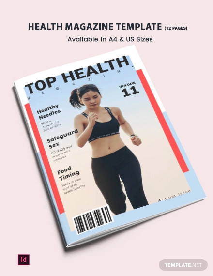 simple health magazine template