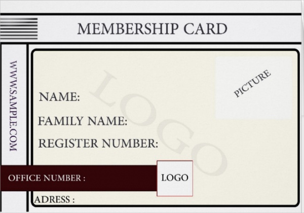 Simple& classic Membership card