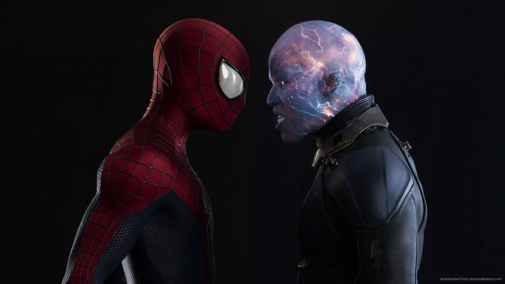 Spider-Man & Electro Face To Face Wallpaper
