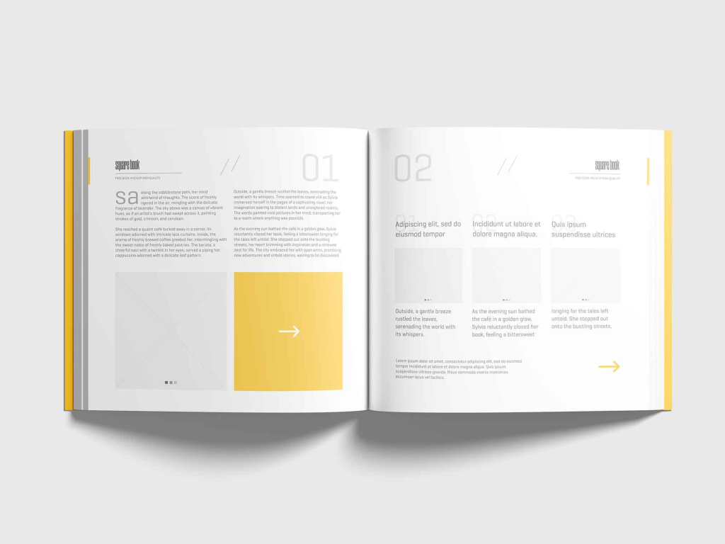 Square Softcover Book Mockup