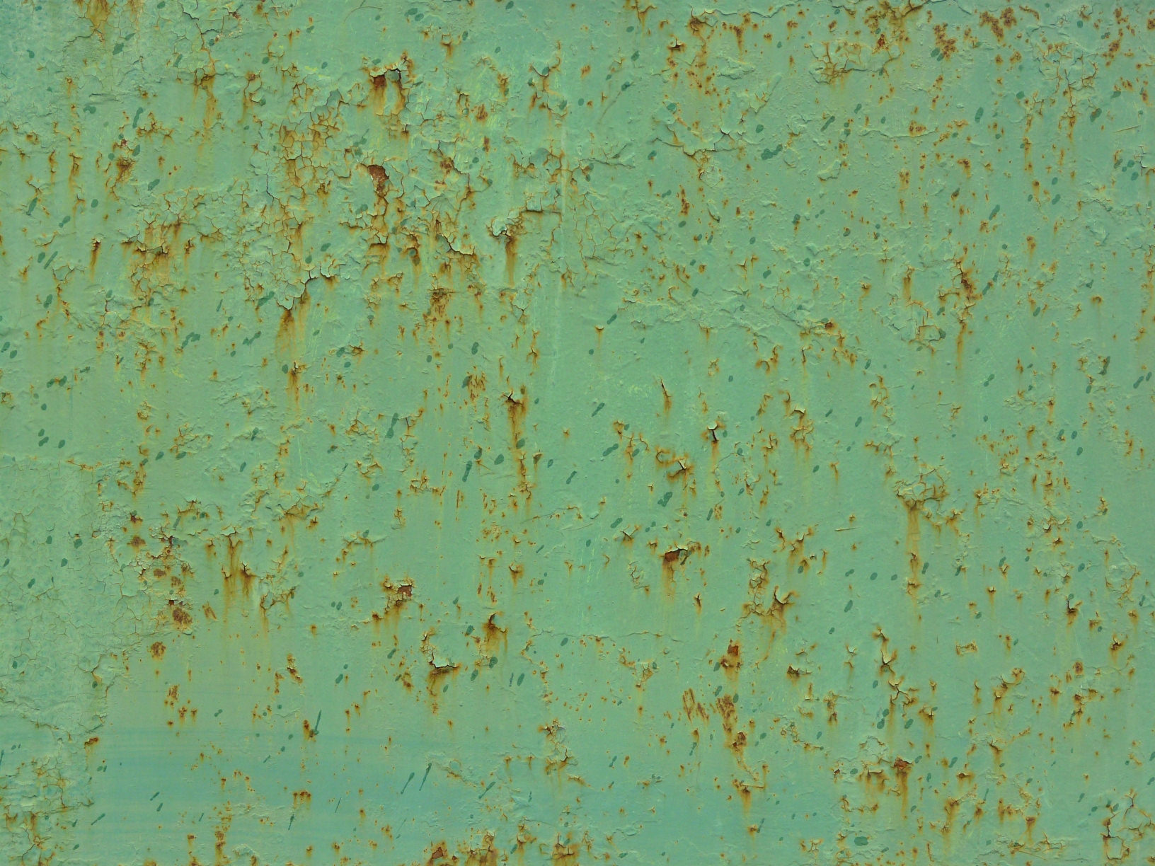 Stained Green Metal Texture