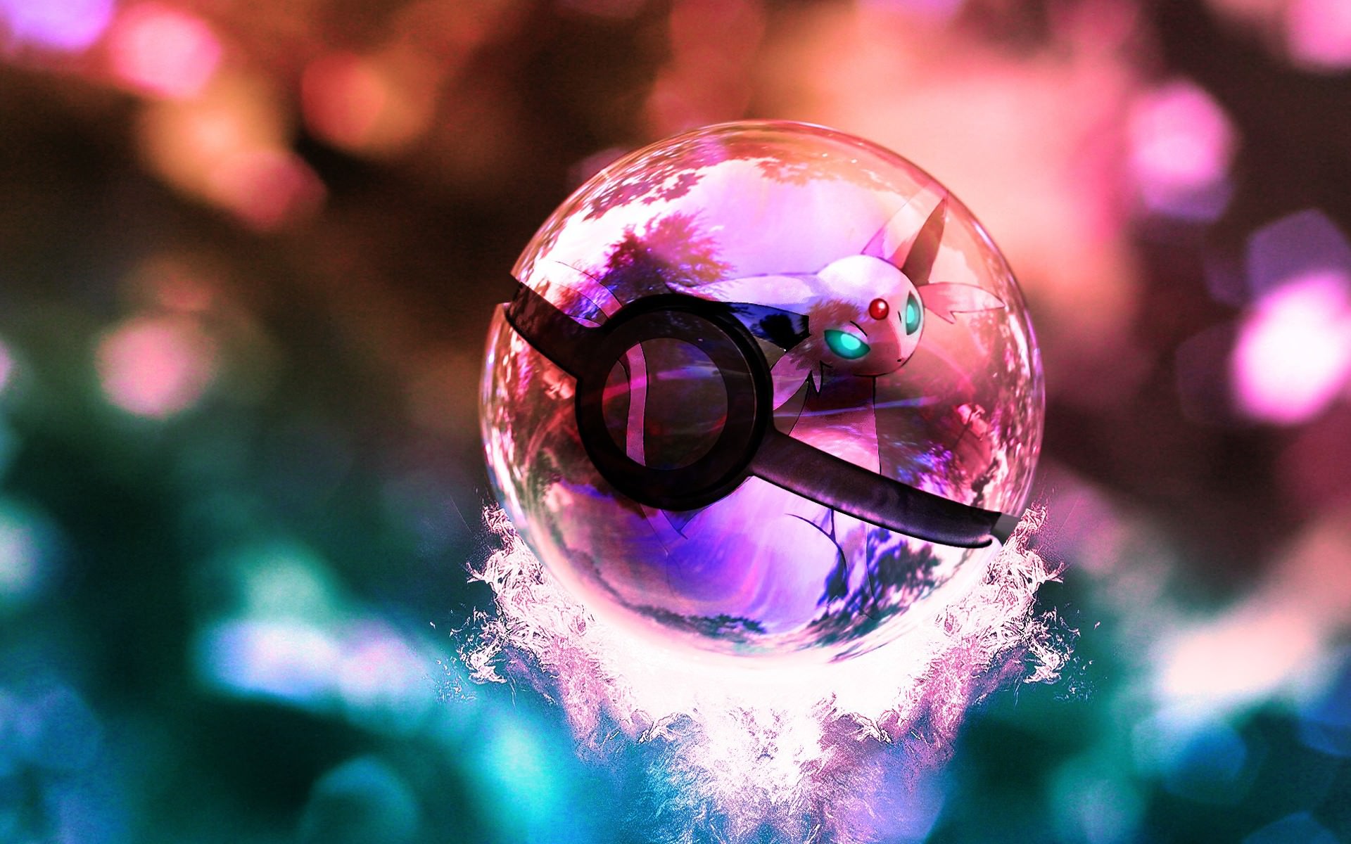 Stunning Pokemon Ball HD Background