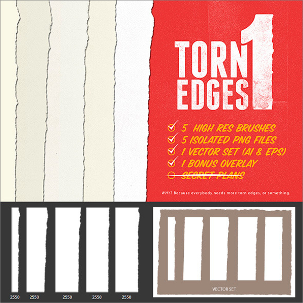 Torn Edge Brushes