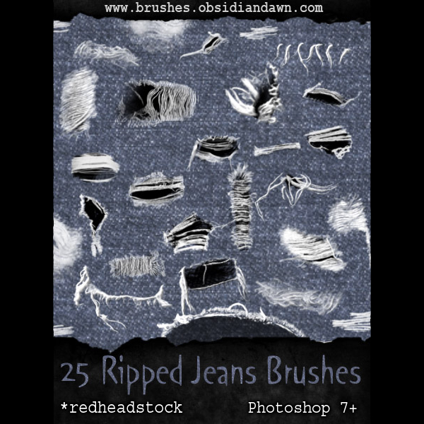 Torn Jeans Brushes Photoshop