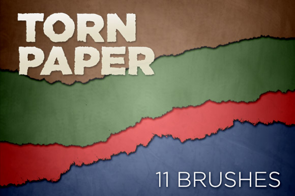 torn paper brushes photoshop download