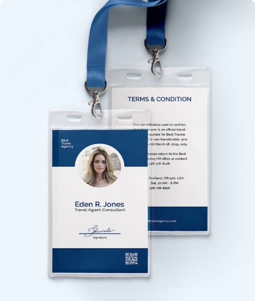 Travel Business Office ID Card