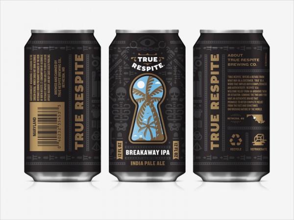 True Respite Brewing Can Packaging