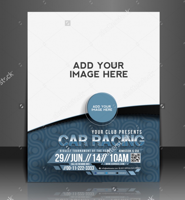 Vector Car Competition Flyer Template