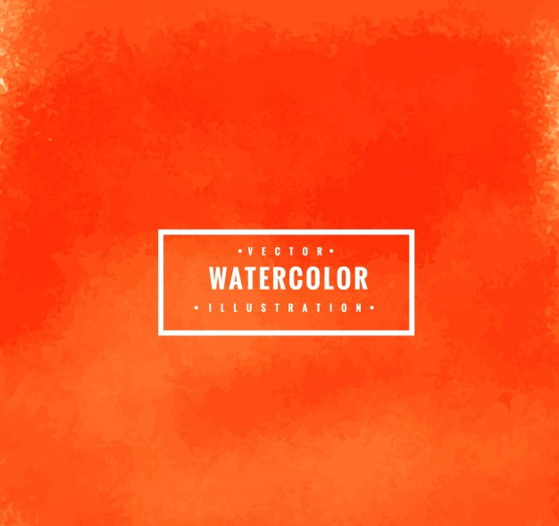 Vector Orange Watercolor Background for Illustrator